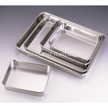 I-Stainless iron Full Perforated Silver Square Tray